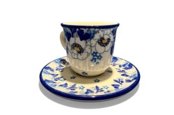 B10 Bunzlau Espresso mokje met schotel 2222X 70ml B10 Tulp Espresso Kop & Schotel 70 ml